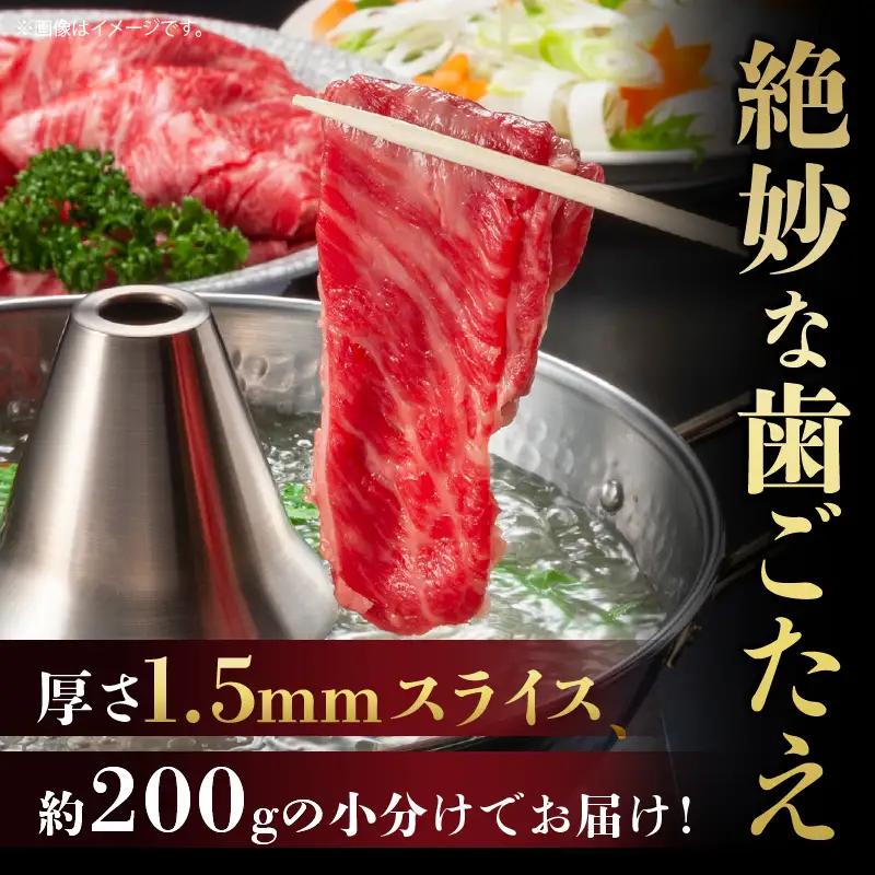 牛肉 スライス 牛肉[黒毛和牛 モモ 600g 宮崎県産]