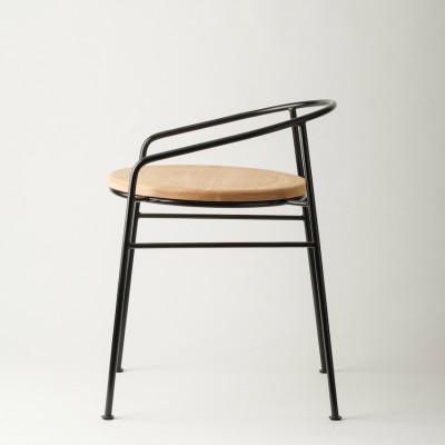 ふるさと納税 高松市 槙塚鉄工所 Round Chair 黒 - ラウンドチェア - |  | 01