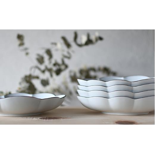 有田焼 白釉縁錆変形パスタ・カレー皿【ARITAYAKI-STORE】 A20-442_イメージ5