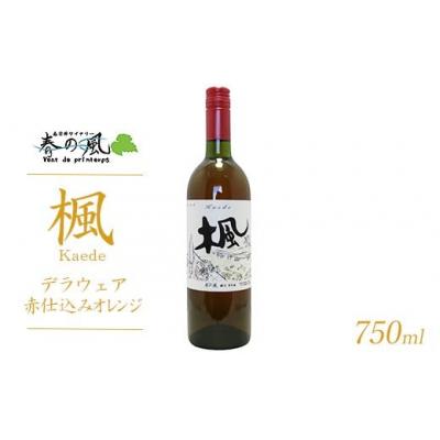 ふるさと納税 春日井市 春日井ワイナリ-春の風 (楓)デラウェア赤仕込みオレンジ 750ml