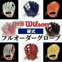 【ふるさと納税】＜硬式＞Wilson 硬式フルオーダーグローブ(一式) 阿久根市 特産品 スポーツ グラブ オーダー 野球 職人 オーダーメイド 子ども【アクネスポーツ】a-250-8