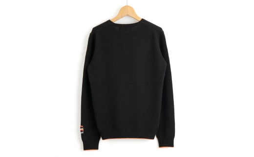 ラウンドネックプルオーバー(コゲチャ)男性用サイズ:S(40)≪白田のカシミヤ≫