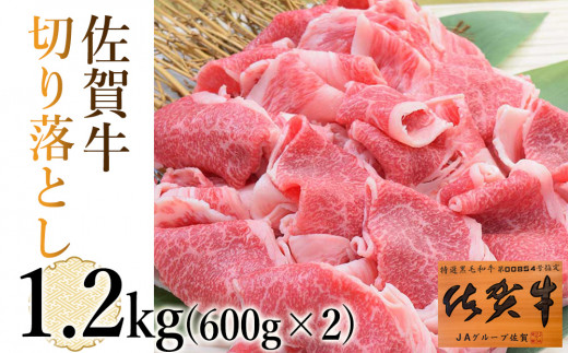 
【佐賀牛】切り落とし1.2kg(600g×2)
