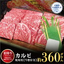 【ふるさと納税】常陸牛 カルビ 360g 焼肉 （茨城県共通返礼品）