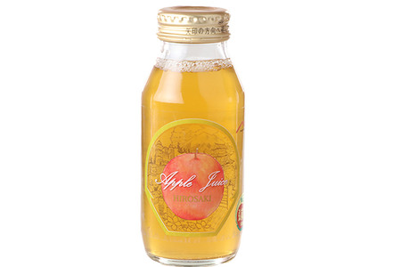 ストレートりんごジュース ひろさきふじ 180ml×10本セット 青森県弘前市産りんご果汁100％