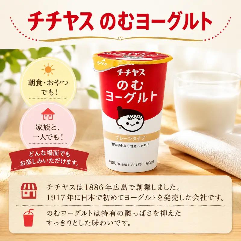 チチヤス のむヨーグルト 18本 のむヨーグルト【KNS003】