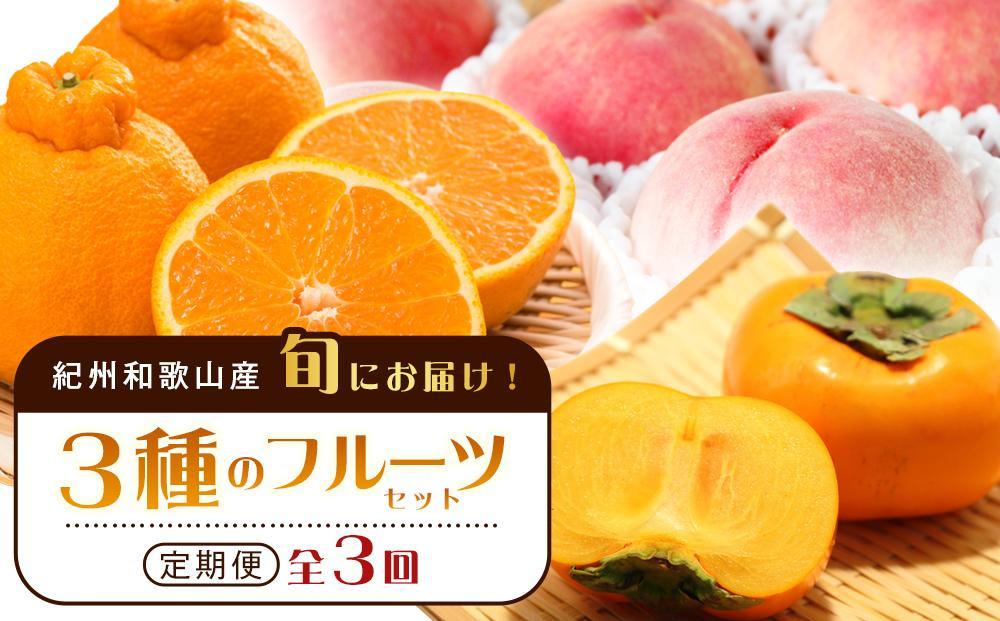 
            紀州和歌山産 旬にお届け！3種のフルーツセット（不知火・桃・ひらたね）【UT58】
          