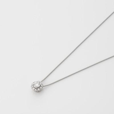 ふるさと納税 泉佐野市 ARC-EN-CIEL　PT ダイヤ 中石0.20ct 取り巻きペンダント【鑑定書付き】J014-4 |  | 03