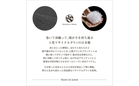 【選べるカラー】マルチに使える３WAY 収納袋一体型のオーサム“Awesome”ハンディダウンケット 「LinkDown」を使用。ひざ掛け・巻きスカート・ポンチョなどキャンプやスポーツ観戦の防寒対策に