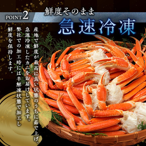 蟹 ボイル ズワイガニ 脚 1.5kg 化粧箱入り 宮城県亘理町 カニ かに