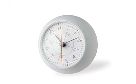 earth clock less / ホワイト（TIL19-09 WH）レムノス Lemnos 時計 工芸品 装飾品 民芸品 伝統技術 インテリア 五十嵐威暢 球体 地球 美しい おしゃれ 