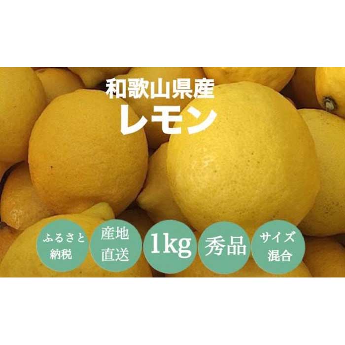 【ふるさと納税】［産地直送］和歌山県産 レモン 1kg サイズ混合 ［US42］ | 和歌山県 和歌山 那智勝浦町 返礼品 檸檬 果物 くだもの フルーツ 果実 旬の果物 旬のフルーツ 柑橘類 かんきつ類 柑橘 柑橘系