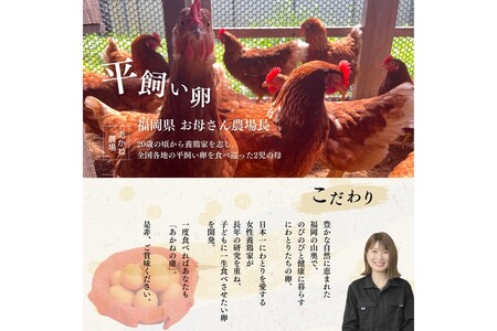 〈平飼い卵〉あかねの虜（60個）【全24回お届け】【N76-001】生食期間はなんと1ヶ月！新鮮ごちそう卵