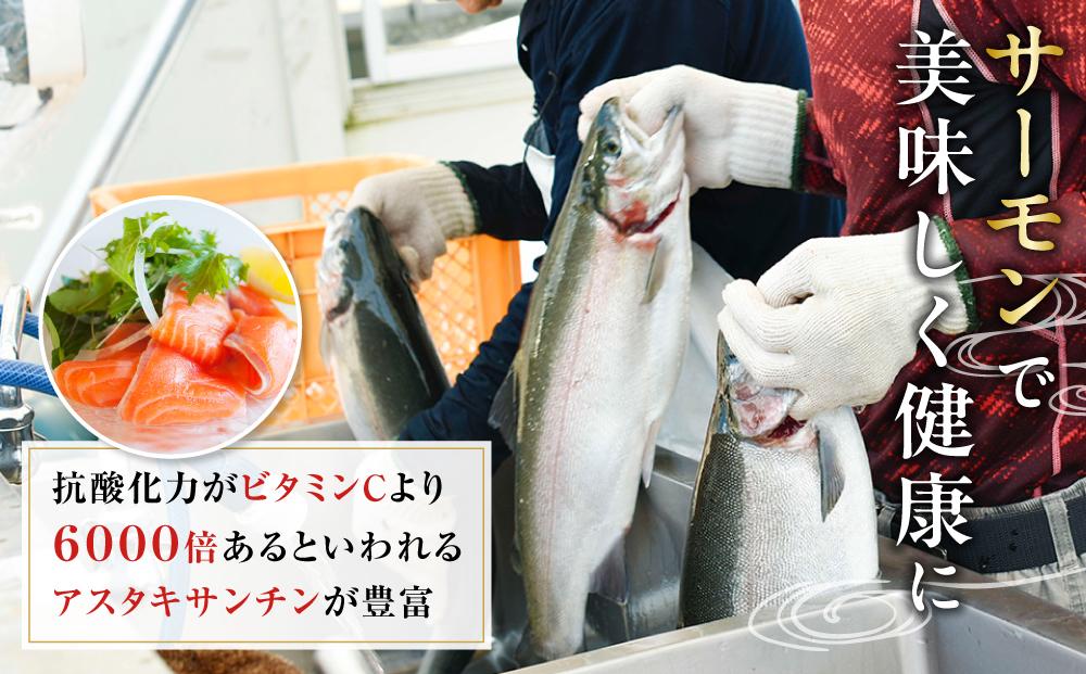 国産 琴浦グランサーモン刺身用　小分け500ｇ（3～5パック） 無投薬養殖で安心