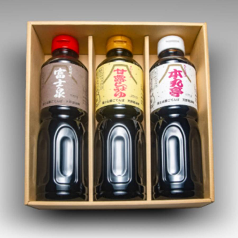 ＜天野醤油＞代表銘柄3種詰合せ　500ml×3