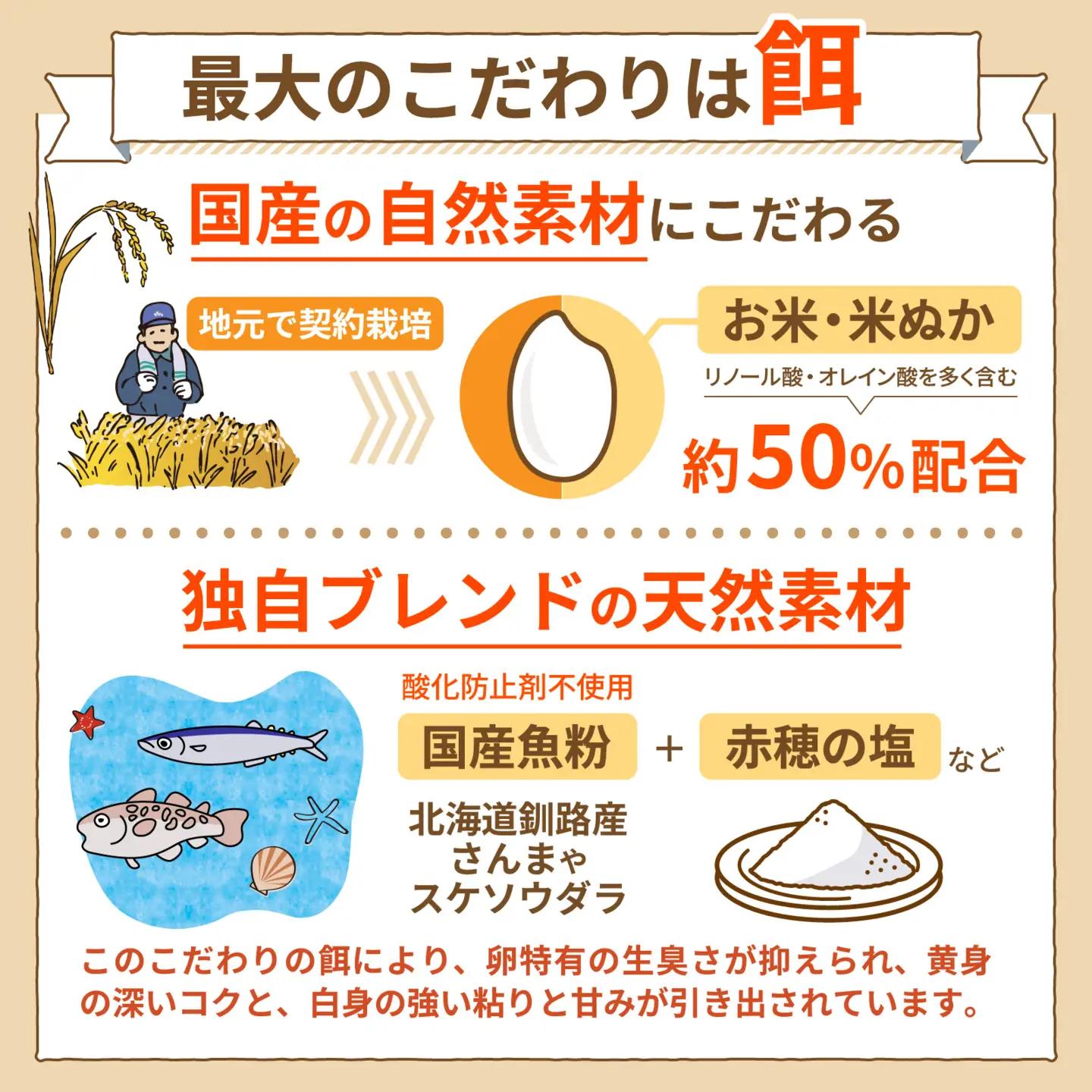 こだわり卵 オクノのたまご 30個 / 卵