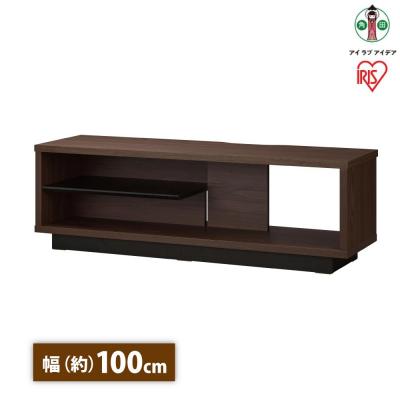ふるさと納税 角田市 オープンテレビ台　スタンダードタイプ　OTS-100SR　ウォールナット/ブラック