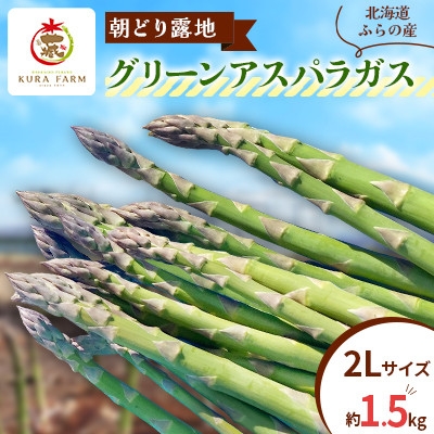 
                  ＜2027年発送＞ふらの産　朝どり露地グリーンアスパラガス(2Lサイズ 約1.5kg)〈藏ファーム〉【1503012】
                