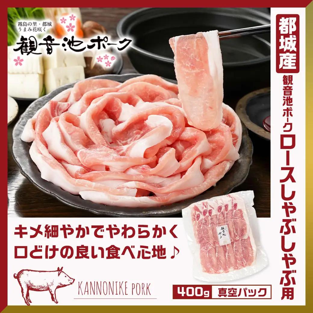 観音池ポークしゃぶ2種&ミンチ&宮崎県産豚切り落とし【総重量3.8kg】〔AC-9217〕_(都城市) 観音池ポーク ミンチ ロース 肩ロース 国産豚肉 ウデ・モモ 切落とし