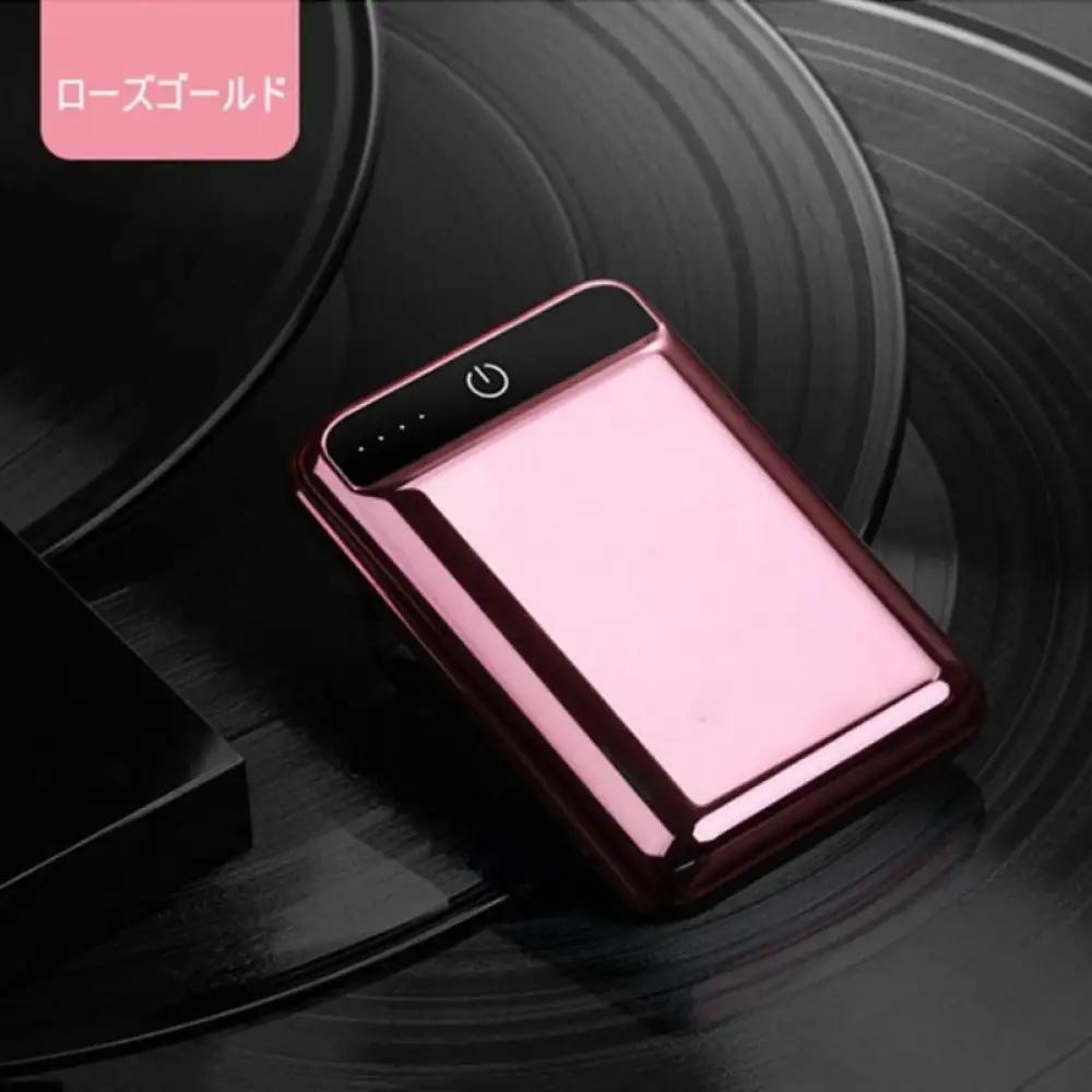 10000mAh 大容量 モバイルバッテリー ＜ローズゴールド＞急速充電 防災電源 2.1A スマホ充電器 小型 軽量 USB2ポート 2台同時充電可能 LED液晶画面 残量表示 携帯充電器 iphoneX 【PL保険加入済み製品・安心】