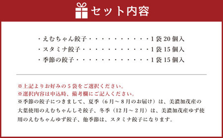 冷凍餃子５袋（選べる５袋）（備考欄に５袋の希望を記入） | NPO法人プラス・ワン 第２むくのき 選べる 冷凍 国産豚肉 ぎょうざ 小分け M12S116