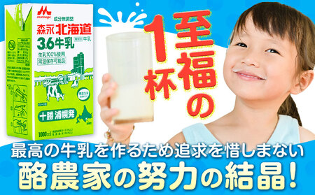 森永北海道3.6牛乳 1000ml×12本 ロングライフ 牛乳 ミルク