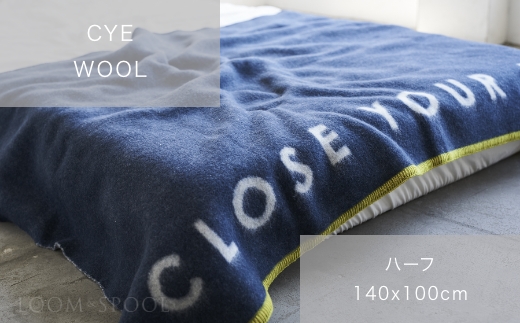 
CLOSE YOUR EYES wool blanket ハーフケット [3094]
