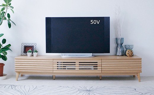 【ふるさと納税】アゼル200TVボード（ナチュラル）テレビ台　【開梱・設置】AX074 新生活