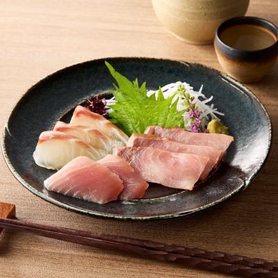 ふるさと納税 京丹後市 晩酌に便利!魚屋オススメお任せ刺身3種盛り合わせ(2〜3切れ×3種×3パック)