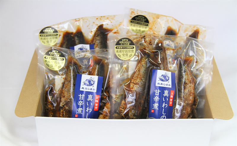 【宮古市】真いわしの甘辛煮(4個セット) 真イワシ 甘辛煮 三陸北部沖産 冷凍