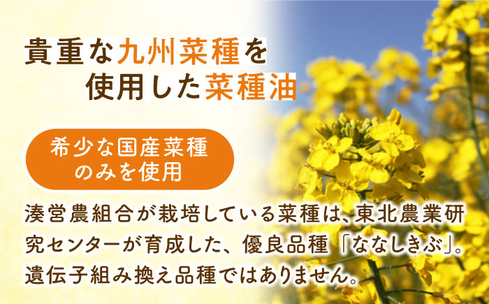 【全12回定期便】菜の花 サラダ油 3本《築上町》【農事組合法人　湊営農組合】 [ABAQ048] 192000円  192000円 