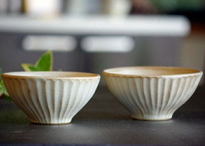 BJ002　Kinari飯碗ペアセット　わかさま陶芸