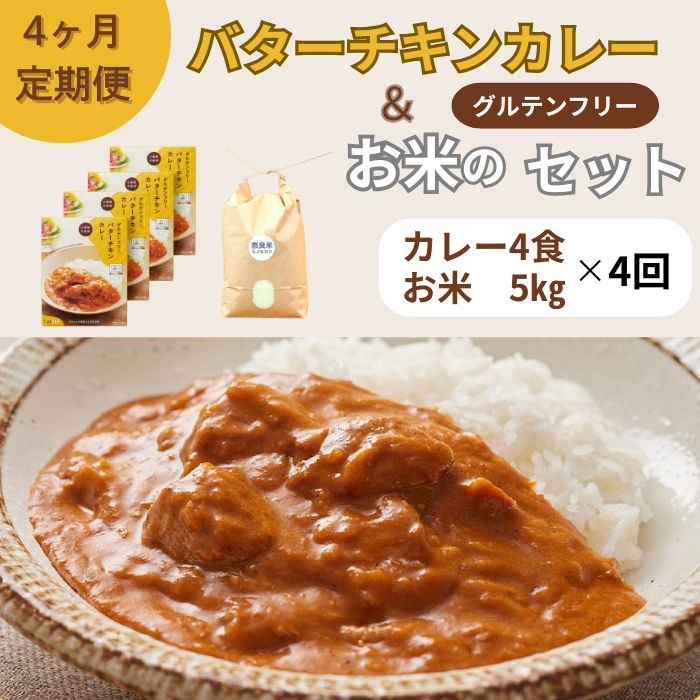 
            令和6年産 定期 お米ヒノヒカリ5kg＋カレー4袋 ×4回コース 120-003
          