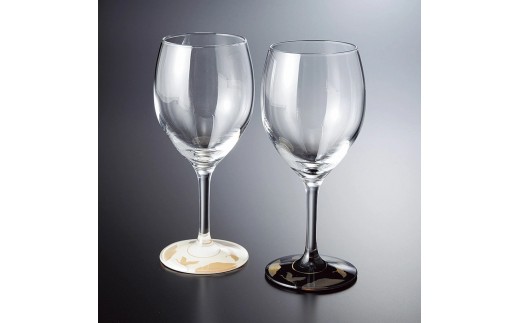 
                  【選べるカラ―】みよし漆器本舗 紀州塗り ぬりもん de Verre ワイングラス 蒔絵 万葉鶴 単品 300ml
                