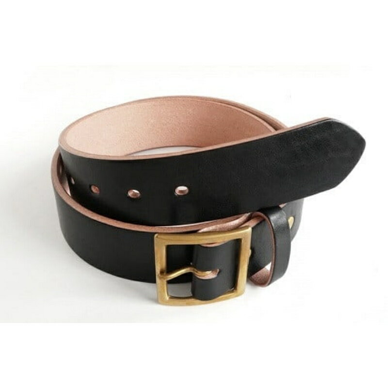 【ふるさと納税】E STREET LEATHER ベンズクラシック 4cm幅 茶芯革 極厚レザーベルト ブラック 【サイズをお選びください】 / ベルト メンズ なめし革 父の日 紳士 スーツ