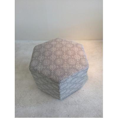 ふるさと納税 大川市 Ricca stool M:【雪結晶色×ライトグレー/高さ45cm】 | 