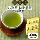 【ふるさと納税】八女茶100％ まろやか濃い味「マイルド深むし特上煎茶」100g×6袋＜岩崎園製茶＞八女茶 煎茶 深むし茶 緑茶 産地直送 無添加 無着色 特上 おもてなし