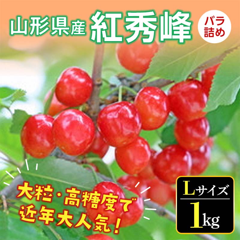 【ふるさと納税】 《先行予約 2026年度発送》さくらんぼ 紅秀峰（Lサイズ）秀品 バラ詰め 1kg FSY-0534