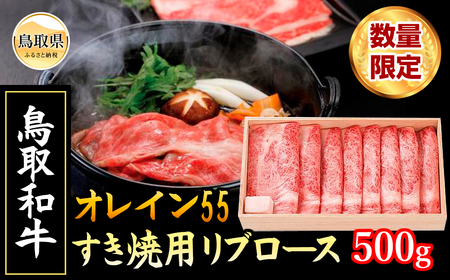 鳥取和牛オレイン55 すき焼用【数量限定】_T2600309