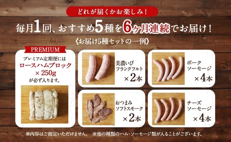 ハム・ソーセージセット プレミアム フランクフルト ハム・ソーセージセット【定期便6ヶ月】