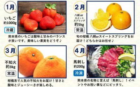 【定期便１２回】支援企画！くまもと生産農家応援定期便！　コロナ影響・災害被害　なごみ町