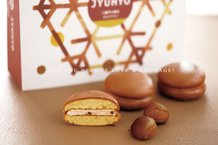 ＼期間限定／花月堂【人気2種類セット 12個入り】盛岡キャラメルマロンブッセ 6個入り & 八幡平の樹氷チョコマロン 6個入り (AQ058-2)