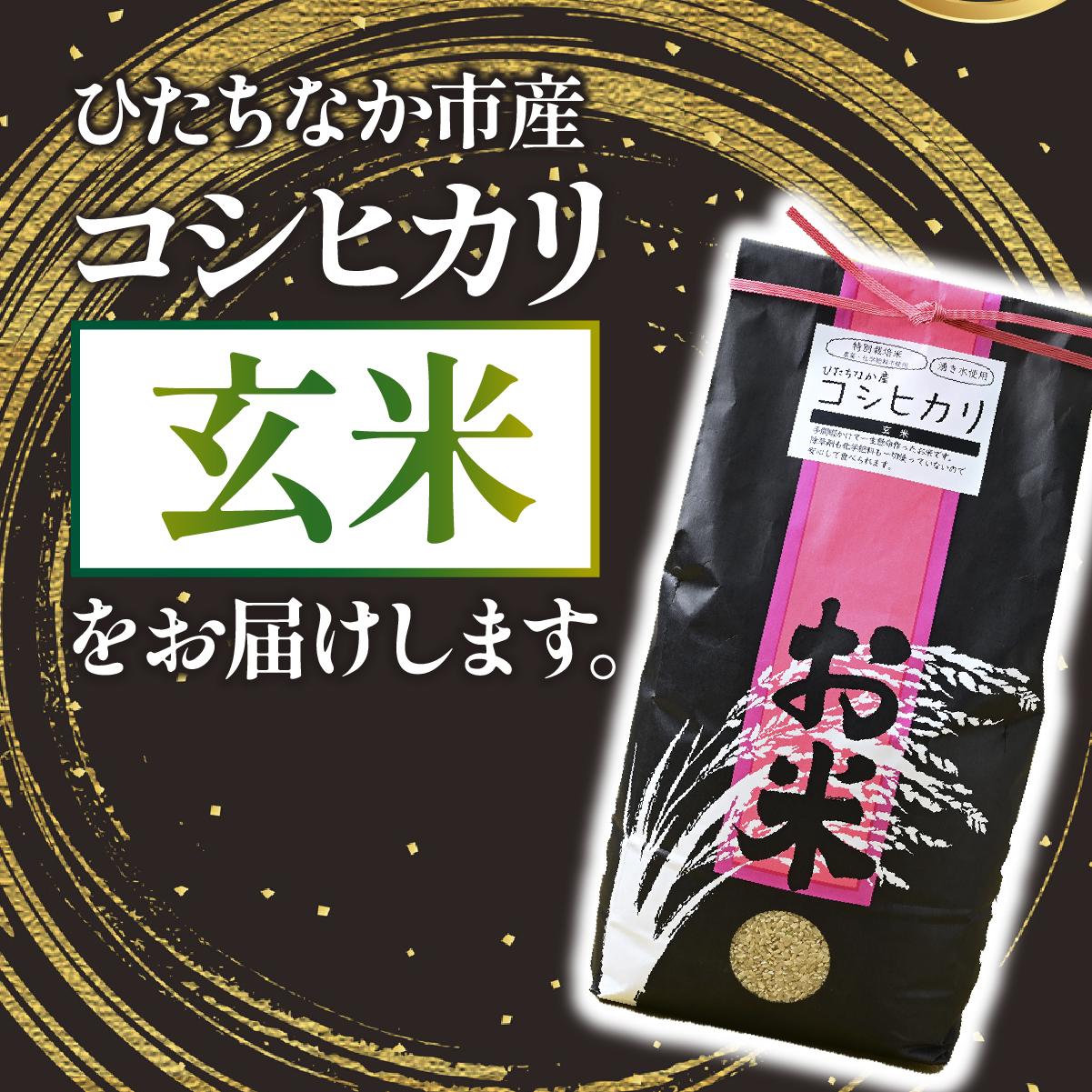 【特別栽培米】コシヒカリ　茨城県産　玄米　4.5kg【1670040】