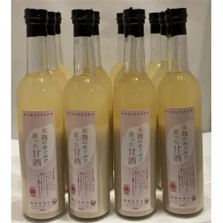 信州味噌の丸井伊藤商店　米麹甘酒(ストレート)　500ml×12本_酒・アルコール 甘酒  _【1576479】