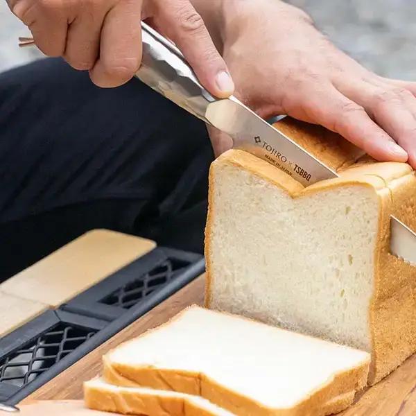 ＊数量限定 TSBBQ パン切り包丁 アウトドア包丁 キャンプ ステンレス パン切り  調理器具 キッチン用品