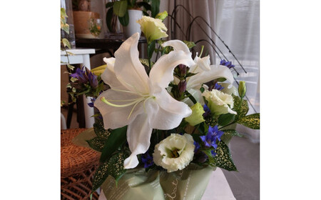 【定期便６ヵ月】月命日生花アレンジ　Sサイズ　６ヵ月連続でお届け 【 神奈川県 小田原市 】