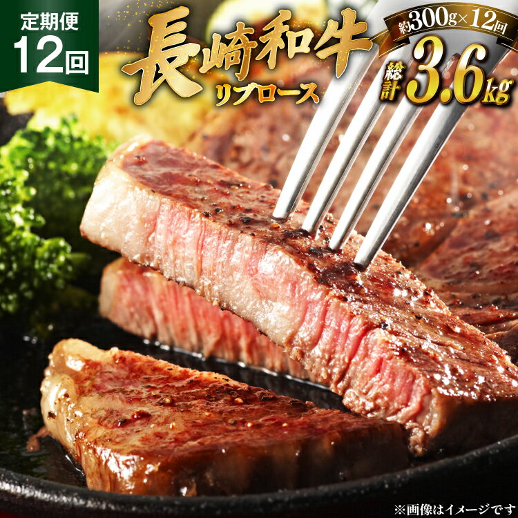 【ふるさと納税】 和牛 長崎和牛 ステーキ リブロース ステーキ 150g 2枚 12回 定期便 総計約3.6kg [萩原食肉産業 長崎県 平戸市 hr42bgy410194] ステーキ肉 国産 牛肉 冷蔵 肉 平戸 希少 ブランド牛