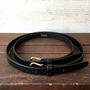 【ふるさと納税】Original leather belt-Black-Long