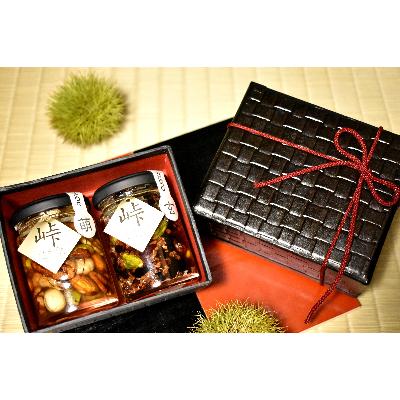 ふるさと納税 日高町 ナッツ・ドライフルーツの蜂蜜漬　峠プレミアム2種セット【萌(MOE)】【玄(KURO)】(日高町) |  | 02
