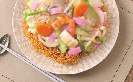 【具材付き】長崎皿うどん　4人前　贈答用＜みろく屋＞ [QBP053] [QBP053]